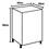 Balcão p/ Bebedouro c/ Fruteira Compacto Big Domus 535400 Big Uso - Branco