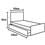 Cama Bibox Teen Solteiro Gelius c/ Cama Auxiliar - Tabaco
