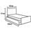 Cama Bibox Solteiro Móveis Europa Monalisa 3445 Flex c/ 2 Gavetas - Branco/Lilás/Rosa