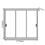 Guarda-Roupa Móveis Europa Rubi com 3 Portas Flex e Espelho Central - Branco/Preto