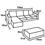Sofá 3 Lugares American Comfort Madaloni + Chaise + Puff - Marrom