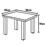 Mesa Madesa Berlim 5104 - Branca