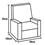 Poltrona American Comfort Crys em Chenille AC 3500 - Bege
