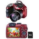Câmera Digital GE X550 Vermelha com 16.07MP, Zo...