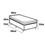 Cama Box Solteiro Paropas 16330 Ortopédico com Cama Auxiliar 40x88x188cm - Branca