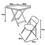 Conjunto de Mesa Quadrada Metalmix Ásia c/ 4 Cadeiras - Branco