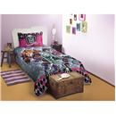 Edredom Infantil Lepper Monster High - Rosa/Cinza