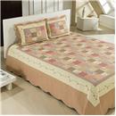 Colcha Patchwork Casal com 2 Porta-travesseiros...