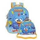 Mochila Xeryu'Galinha Pintadinha em EVA Azul M+...