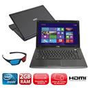 Notebook CCE I25 com Intel® Dual Core, 2GB, 500...