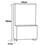 Cristaleira Colormaq Class Slim com 5 Portas e 4 Gavetas - Branco/Preto