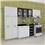 Balcão Colormaq Class Slim BT2P4GP com 2 Portas e 4 Gavetas - Branco/Preto