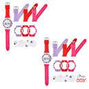 2 Relógios Femininos Analógicos My Watch Kit Pu...