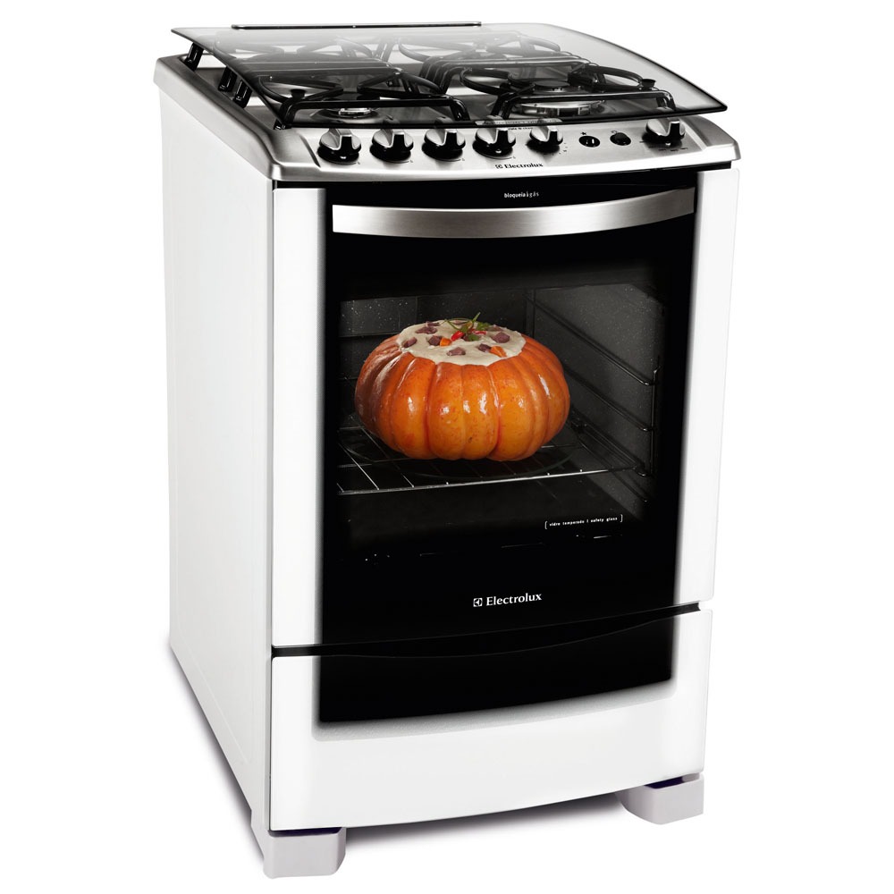 Fogão Electrolux 4 Bocas Celebrate 56STB c/ Grill e Timer Piso 4