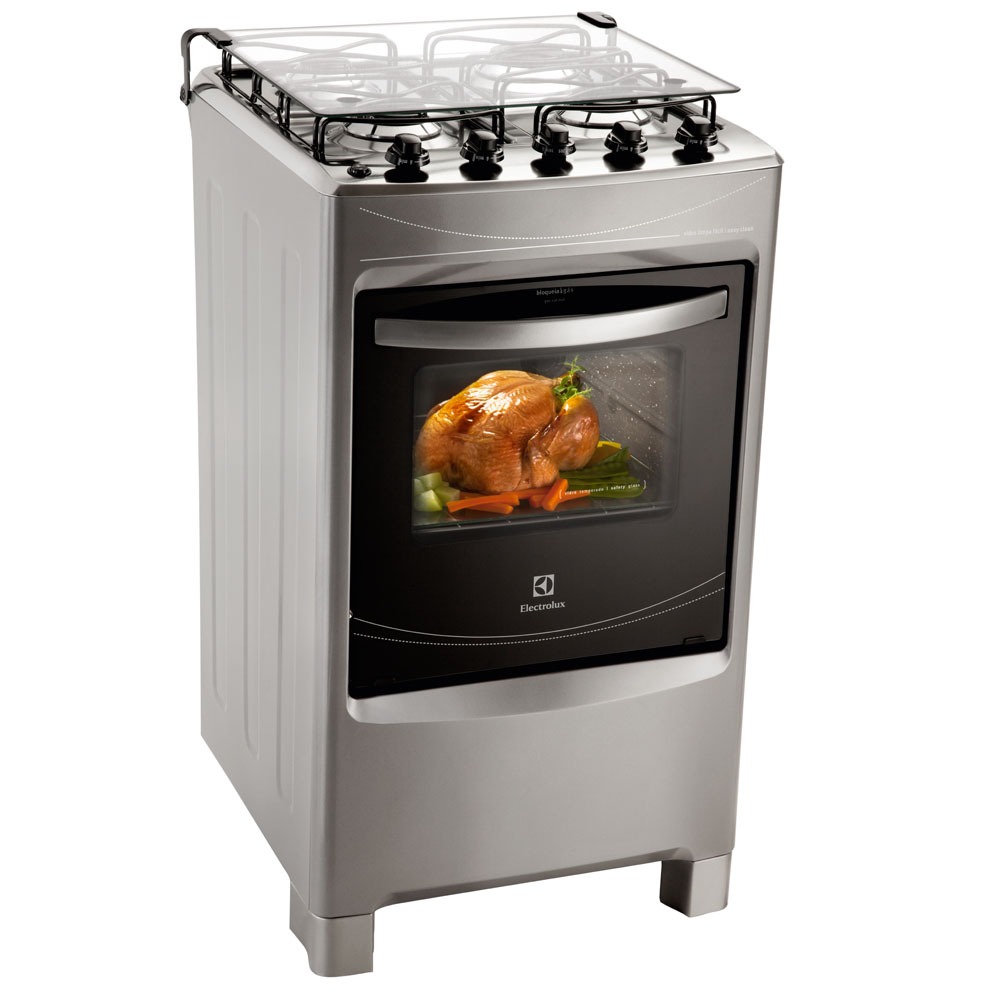 Fogão Electrolux Essential 50SS com 4 Queimadores a Gás GLP Bivolt