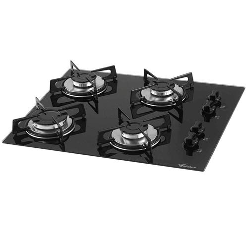 Cooktop a Gás 4 bocas Fischer Bivolt + Forno de Embutir Elétrico