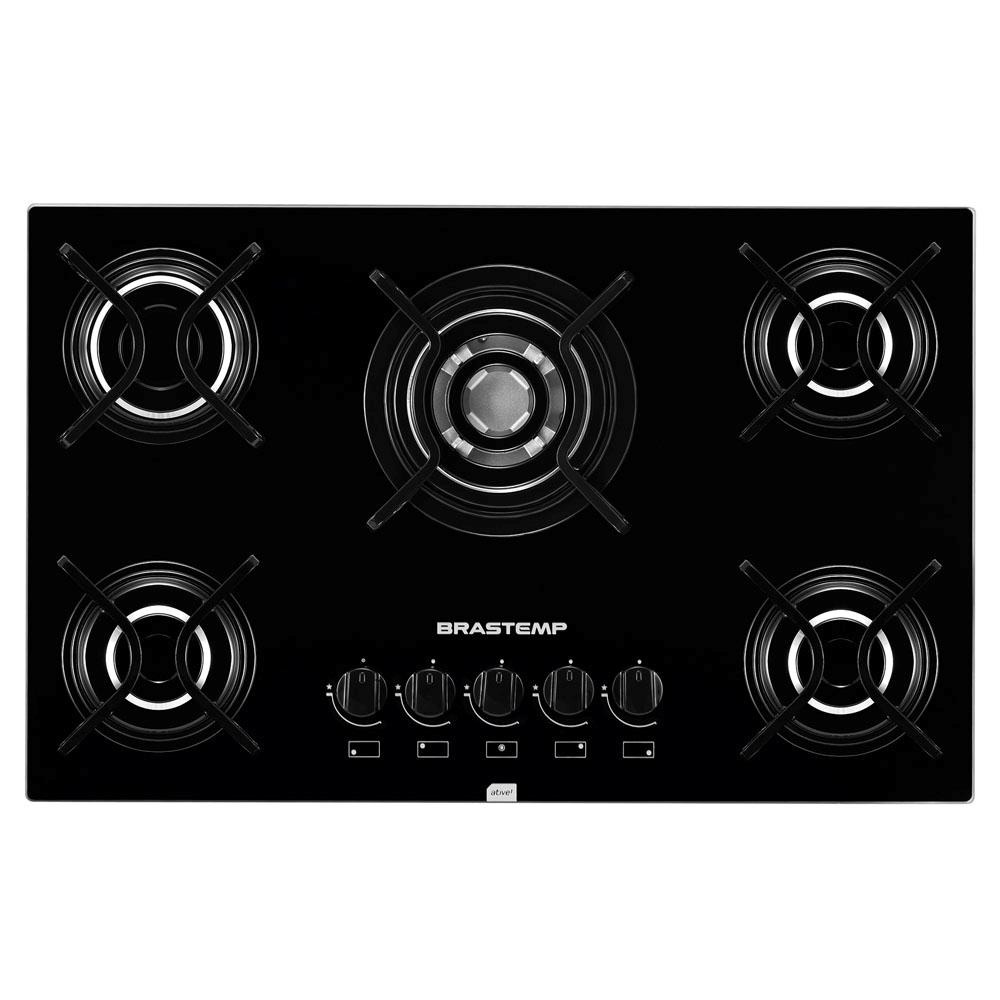 Cooktop a Gás 5 Bocas Brastemp Ative! Four Crown BDD76AE Cooktops no