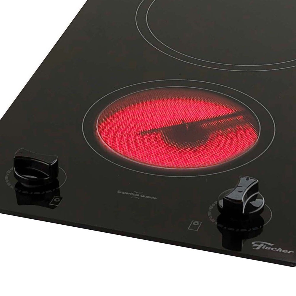 Cooktop Dominó Elétrico 2 Bocas Fischer Vitrocerâmico 7883 220V