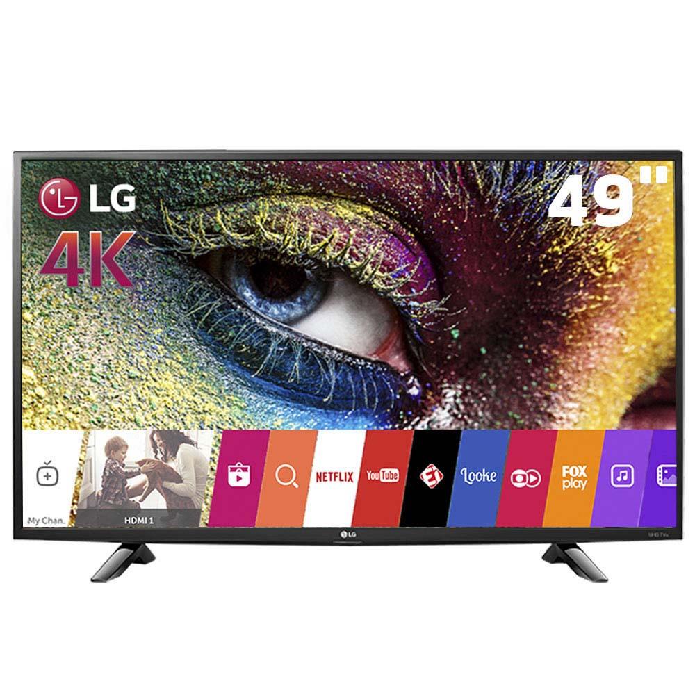 Smart TV LED 49" Ultra HD 4K LG 49UH6100 com Sistema WebOS, Wi-Fi
