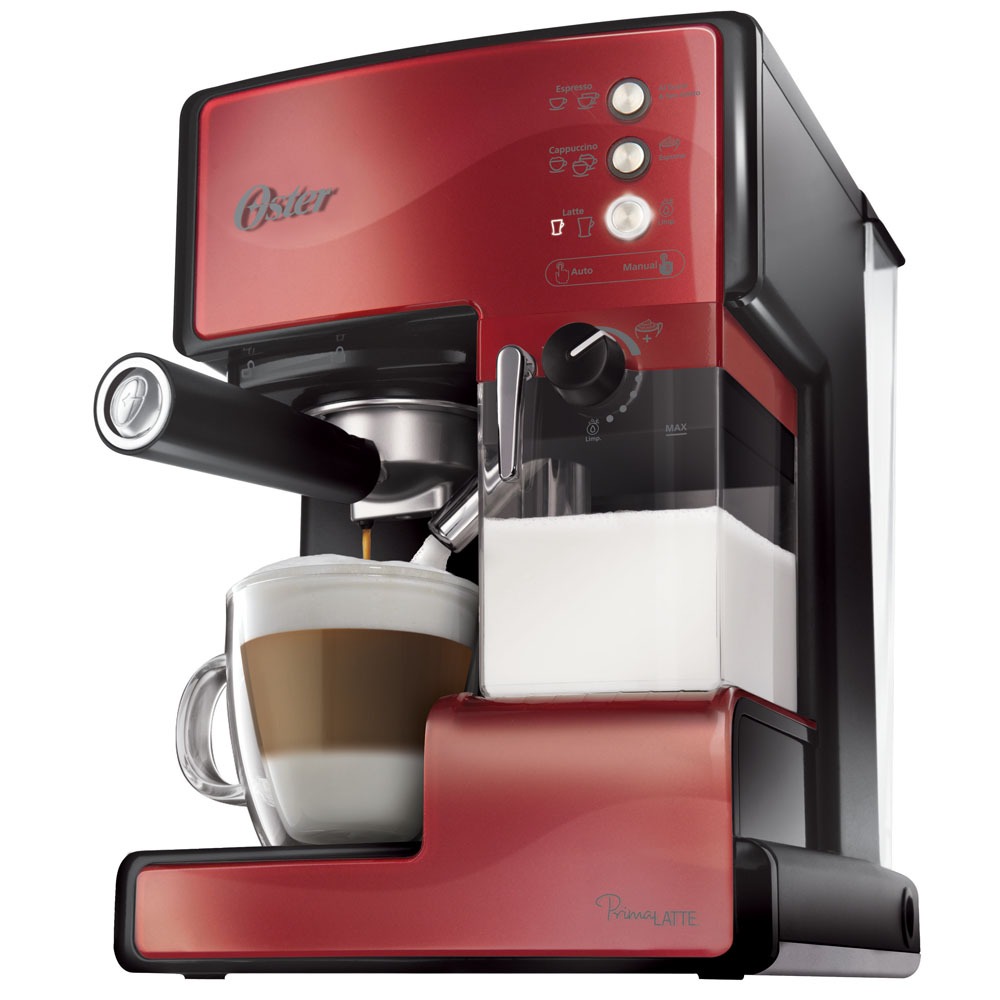 Cafeteira Expresso Oster Prima Latte Vermelha Cafeteiras Expresso