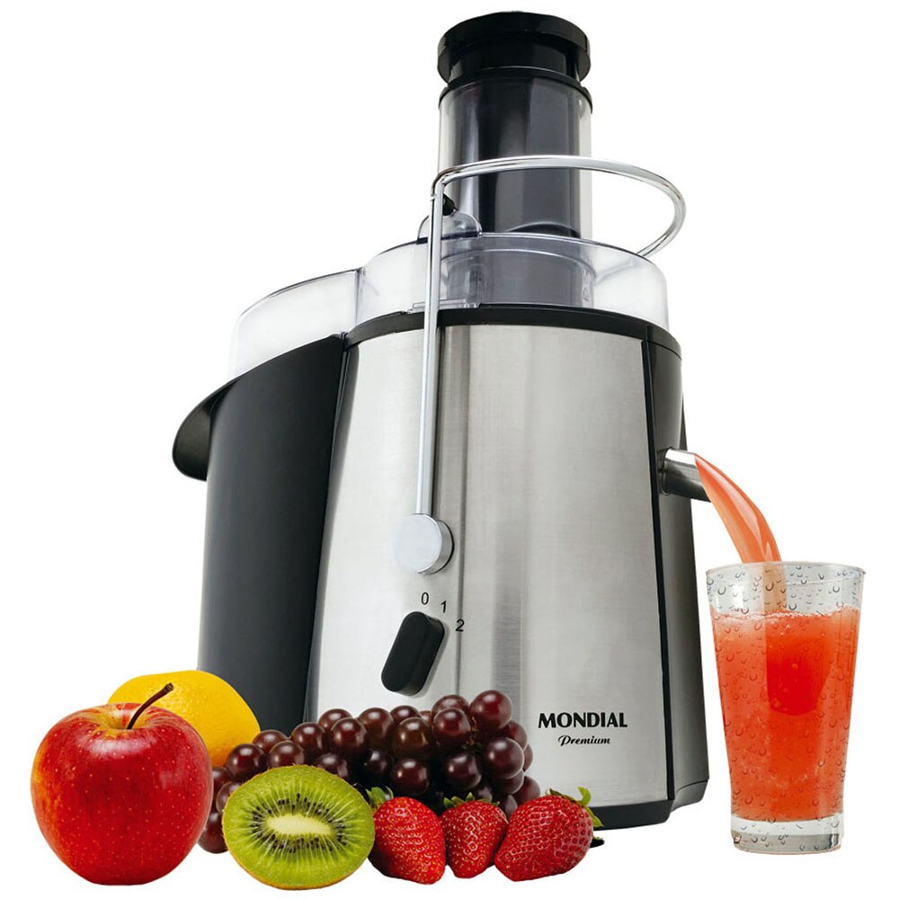 Centrifuga Mondial Juicer CF-01 Inox/Preta - 700 W - Centrifugas no CasasBahia.com.br