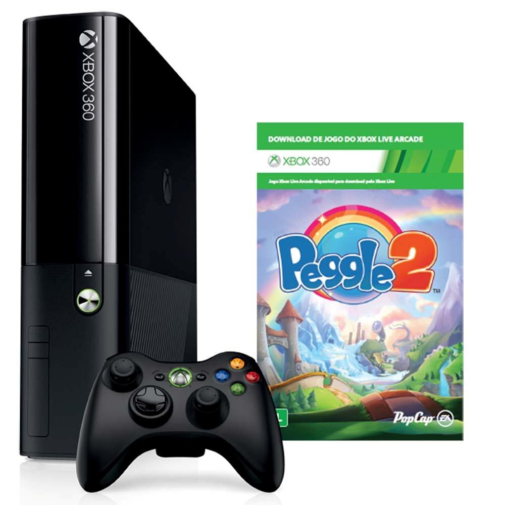 Console Microsoft Xbox 360 4GB + Jogo Peggle 2 Download  Consoles Xbox 360 no CasasBahia.com.br