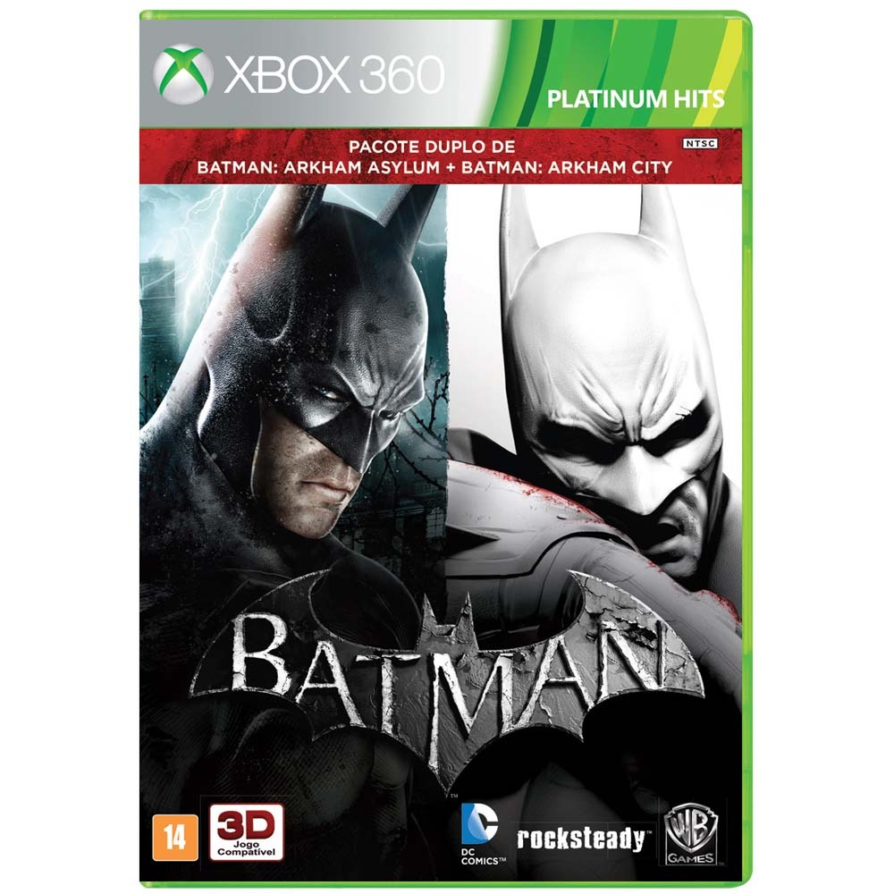 Jogo Bundle Batman Arkham Asylum + Batman Arkham City Xbox 360