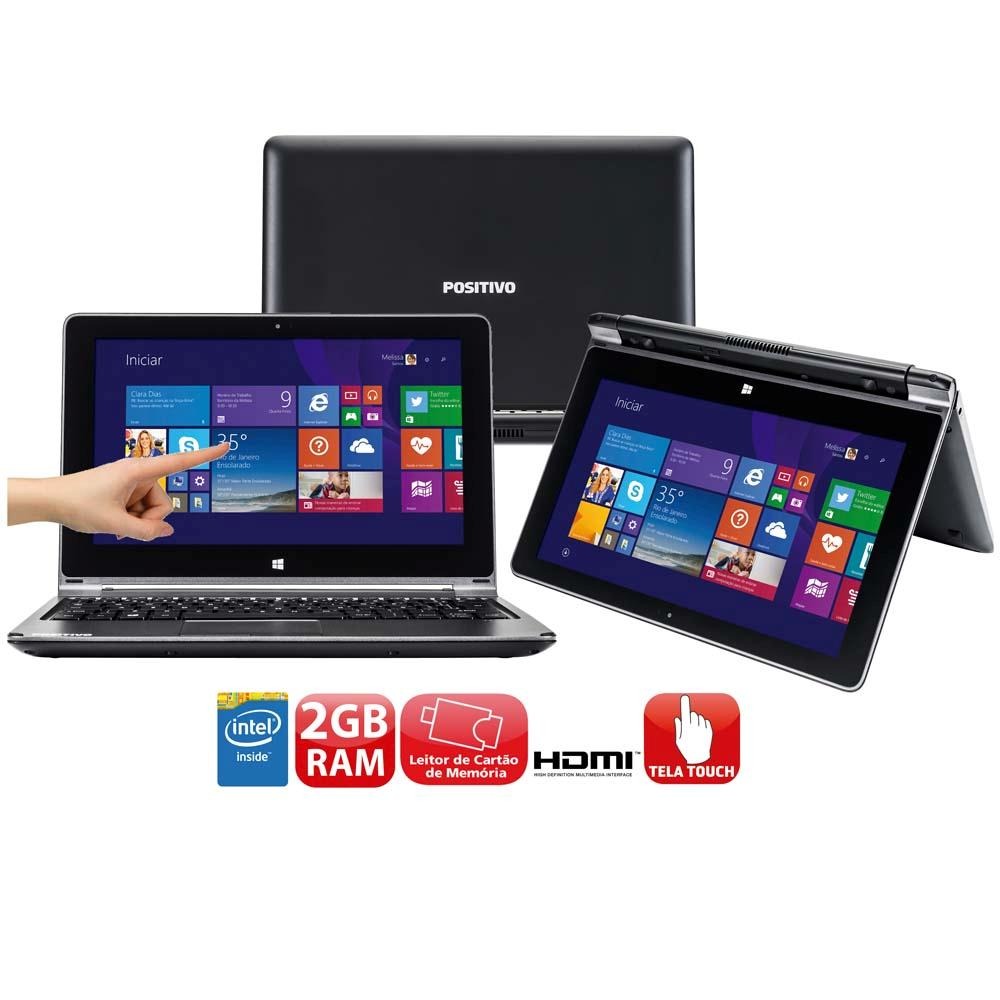 Notebook 2 em 1 Touch Positivo Duo ZK3010 com Intel® Dual Core™ N2806