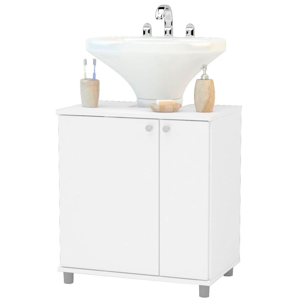 Gabinete para Banheiro Politorno com 2 Portas Branco Balcões no CasasBahi -> Gabinete De Banheiro Politorno Gabinete para Banheiro Politorno com 2 Portas Branco Balcões no CasasBahi -> Gabinete De Banheiro Politorno