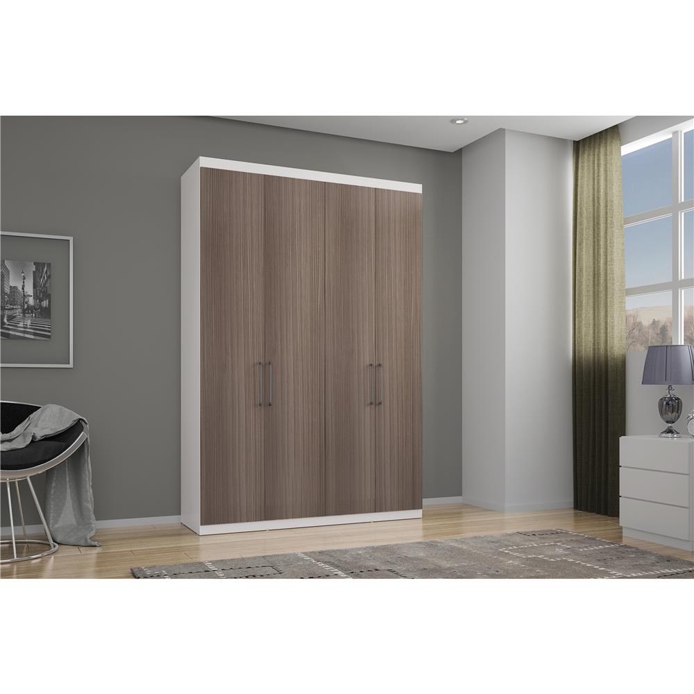Armário Bartira Ipiranga com 4 Portas e 3 Gavetas Branco Ciliégio Guarda roupas e Roupeiros Armario Bartira Ipiranga ~ Armário Bartira Ipiranga com 4 Portas e 3 Gavetas Branco Ciliégio Guarda roupas e Roupeiros