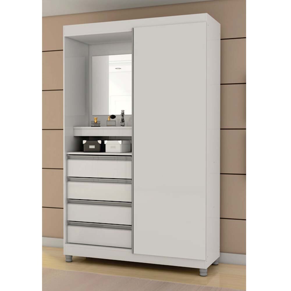 Guarda Roupa Bartira Civic com 1 Porta e Espelho Guarda Aparador Furniture ~ Guarda Roupa Bartira Civic com 1 Porta e Espelho Guarda