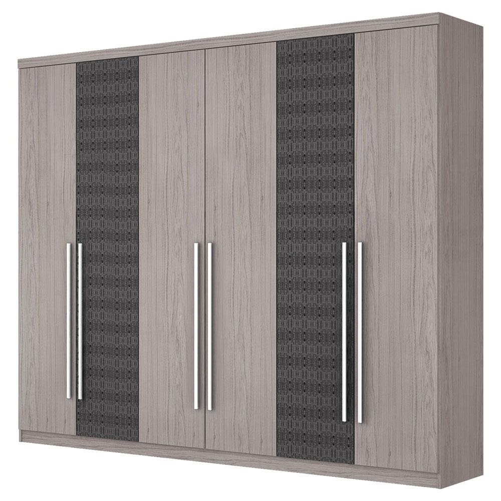 Guarda Roupa Henn Jade com Puxadores Cromados, 6 Portas e 3 Gavetas Guarda roupas e Roupeiros Guarda Roupa Henn ~ Guarda Roupa Henn Jade com Puxadores Cromados, 6 Portas e 3 Gavetas Guarda roupas e Roupeiros