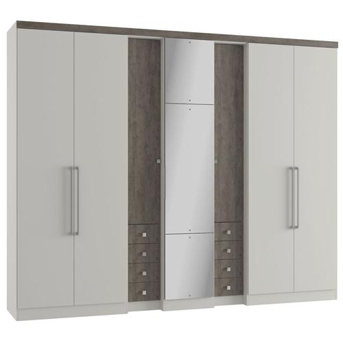 Guarda Roupa Móveis THB Absolut Plus Glass com 7 Portas e 8 Gavetas Guarda roupas e Roupeiros Guarda Roupa Thb ~ Guarda Roupa Móveis THB Absolut Plus Glass com 7 Portas e 8 Gavetas Guarda roupas e Roupeiros