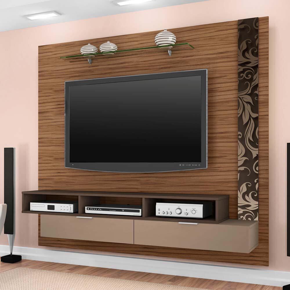 Painel De Tv Com Espelho Para Sala ~ Painel Sonetto Olivar Móveis para TV até 60” Racks e Painéis no Painel De Tv Com Espelho Para Sala ~ Painel Sonetto Olivar Móveis para TV até 60” Racks e Painéis no