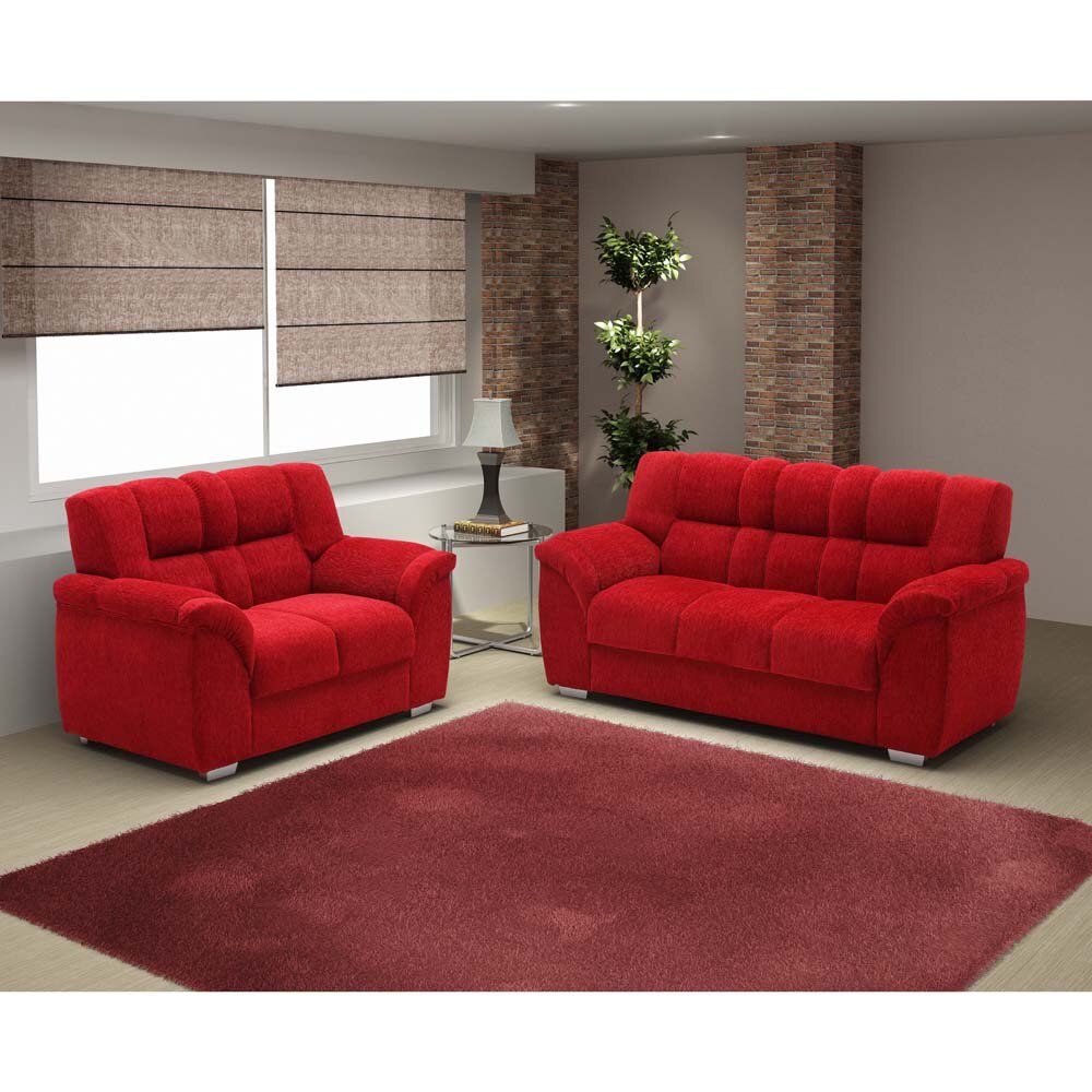 Sofa Em L Na Casas Bahia Baci Living Room Conjunto Sofá 2 E 3 Lugares Master Viena Em Chenille Bordo Sofás