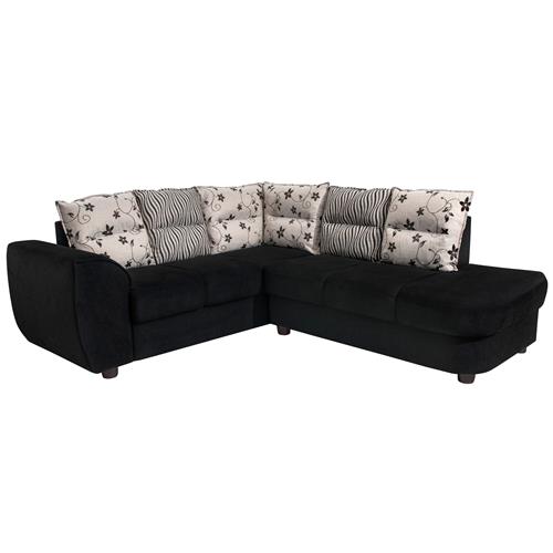Sof De Canto Luizzi Fox Plus Em Tecido Chenille Sof S