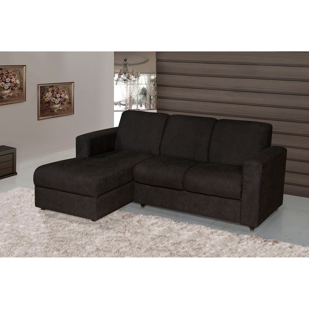 Sofá 2 Lugares American Comfort Roma Tecido em Chenille + Chaise