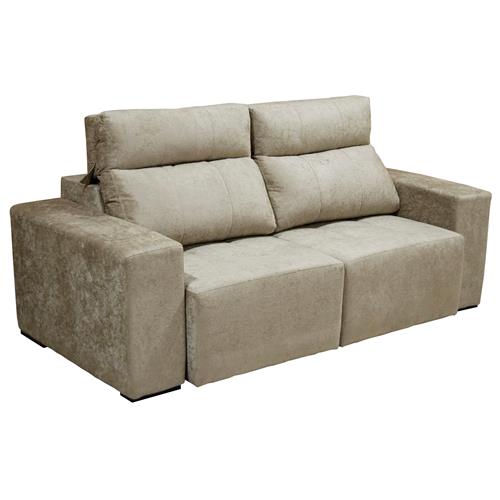 Sofá 2 Lugares Paropas Porto em Tecido Suede Amassado com Assento