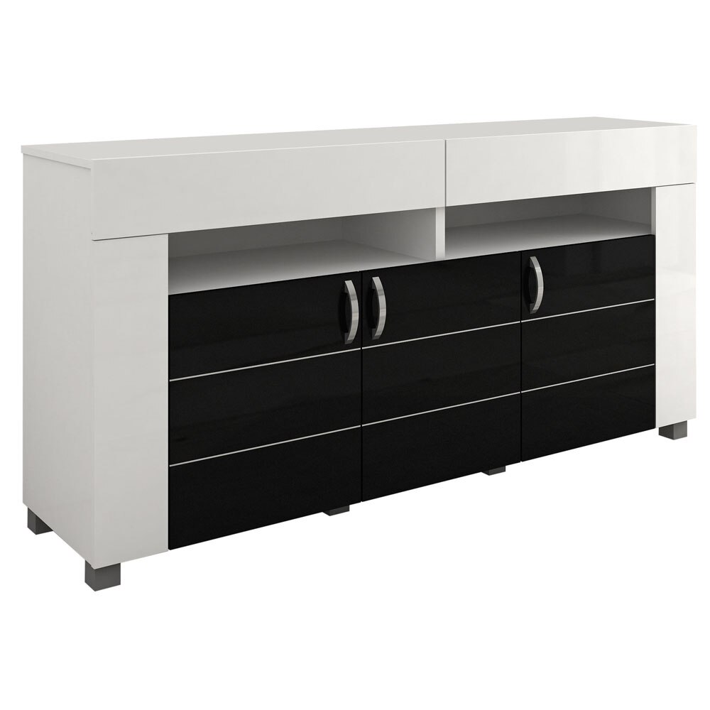 Buffet Madesa Quebec com 3 Portas e 2 Gavetas Branco Preto Buffets no CasasBahia com br Adesivo De Parede Mapa Mundi ~ Buffet Madesa Quebec com 3 Portas e 2 Gavetas Branco Preto Buffets no CasasBahia com br