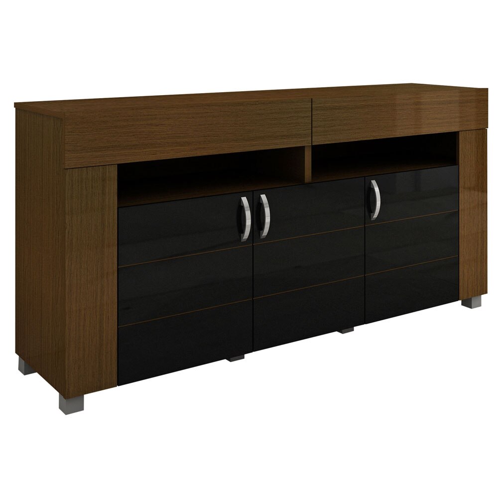 Buffet Madesa Quebec com 3 Portas e 2 Gavetas Imbuia Preto Buffets no CasasBahia com br Colar Vintage Artesanato ~ Buffet Madesa Quebec com 3 Portas e 2 Gavetas Imbuia Preto Buffets no CasasBahia com br
