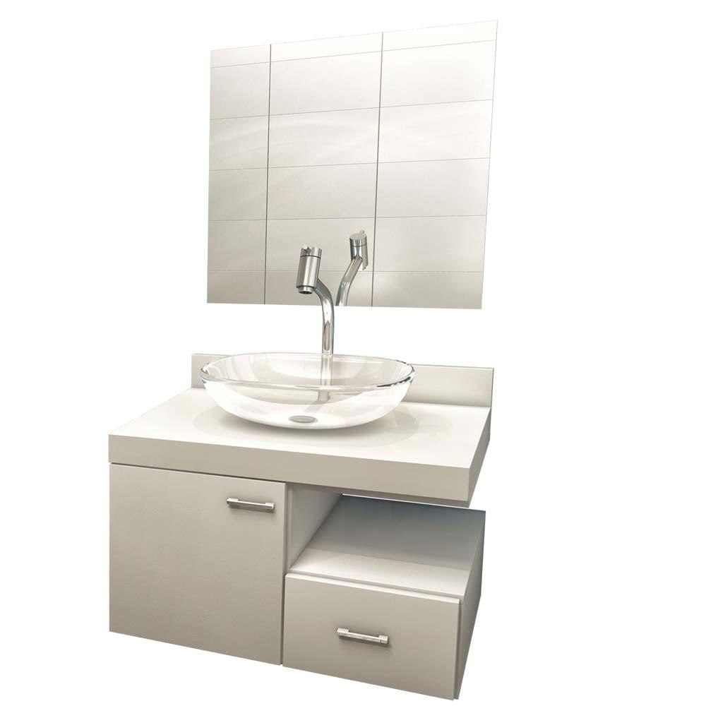 Gabinete para Banheiro Vtec Bellatrix com Cuba e Espelho 38 x 55 x 40 cm Be -> Armario De Banheiro Vtec Gabinete para Banheiro Vtec Bellatrix com Cuba e Espelho 38 x 55 x 40 cm Be -> Armario De Banheiro Vtec