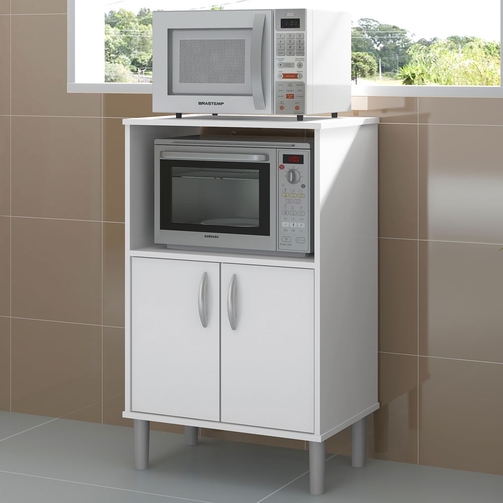 Armário Politorno Cerro Largo com 2 Portas para Forno e Armario Microondas Com Fruteira ~ Armário Politorno Cerro Largo com 2 Portas para Forno e