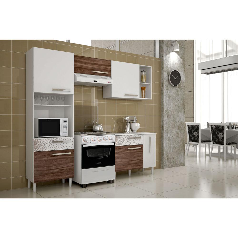 Cozinha Compacta Nobilis II Palmeira 4 Peças com 6 Portas e 2 Gavetas Cozin # Cozinha Compacta Nobilis Palmeira Cozinha Compacta Nobilis II Palmeira 4 Peças com 6 Portas e 2 Gavetas Cozin # Cozinha Compacta Nobilis Palmeira