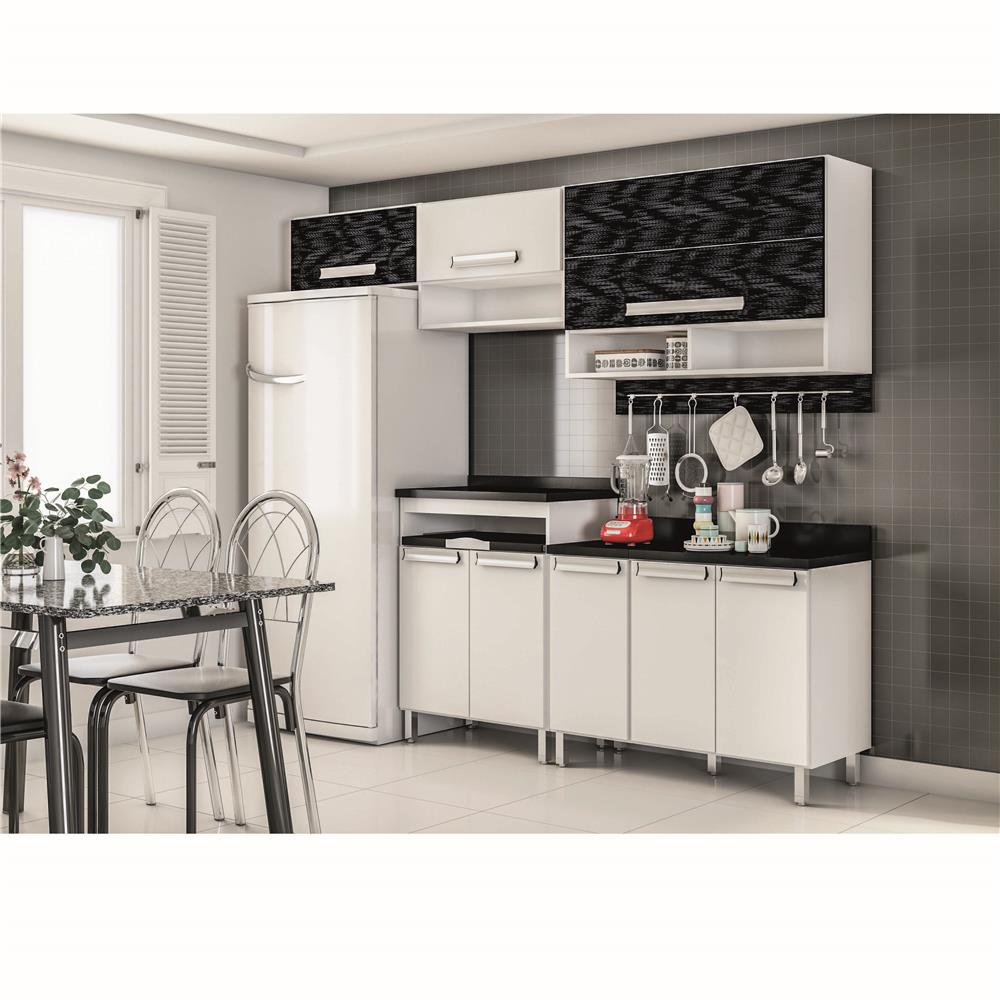 Cozinha Bartira Carla Branco E Preto Cozinhas Bartira M Veis Com Cozinha Bartira Carla Branco E Preto Cozinhas Bartira M Veis Com