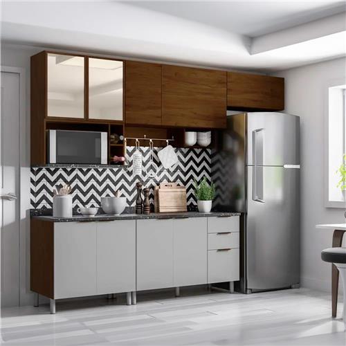 Cozinha Bartira Izabel com 9 Portas e 3 Gavetas Grapia Platinum Cozinha Compacta no Adesivo De Olhos Para Eva ~ Cozinha Bartira Izabel com 9 Portas e 3 Gavetas Grapia Platinum Cozinha Compacta no