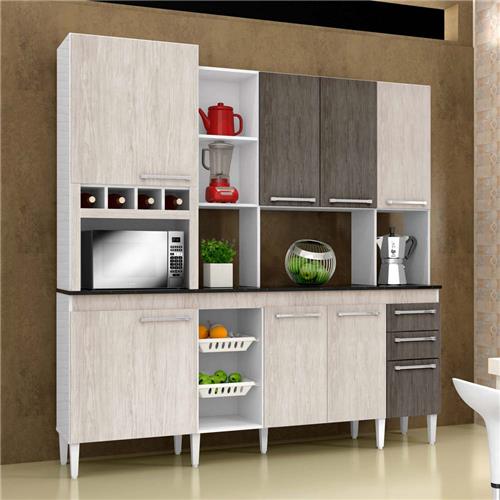 Cozinha Compacta CHF Móveis Lirio com 8 Portas e 2 Gavetas Cozinha Compacta # Cozinha Compacta Chf Moveis Fenix Cozinha Compacta CHF Móveis Lirio com 8 Portas e 2 Gavetas Cozinha Compacta # Cozinha Compacta Chf Moveis Fenix