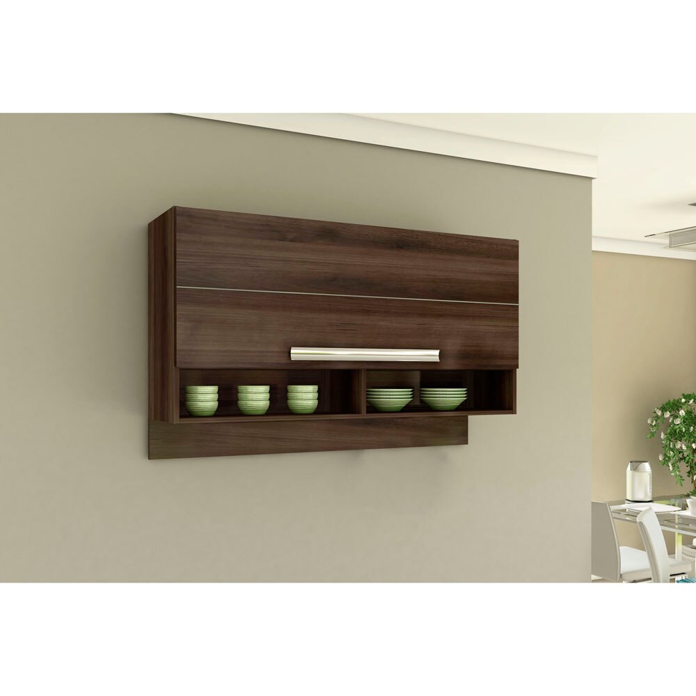 Armário Basculante Bartira Carla com Suporte para UtensíliosÉbano Cozinha Modulada no Aparador Wahl É Bom ~ Armário Basculante Bartira Carla com Suporte para UtensíliosÉbano Cozinha Modulada no