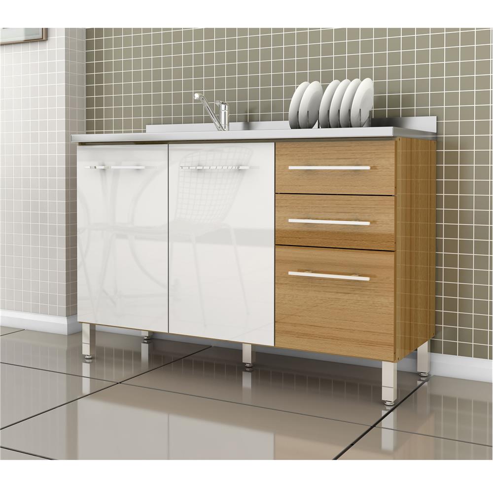 Cozinha Bartira Glamour Imbuia Branco Completa Cozinha Compacta Cozinha Bartira Glamour Imbuia Branco Completa Cozinha Compacta