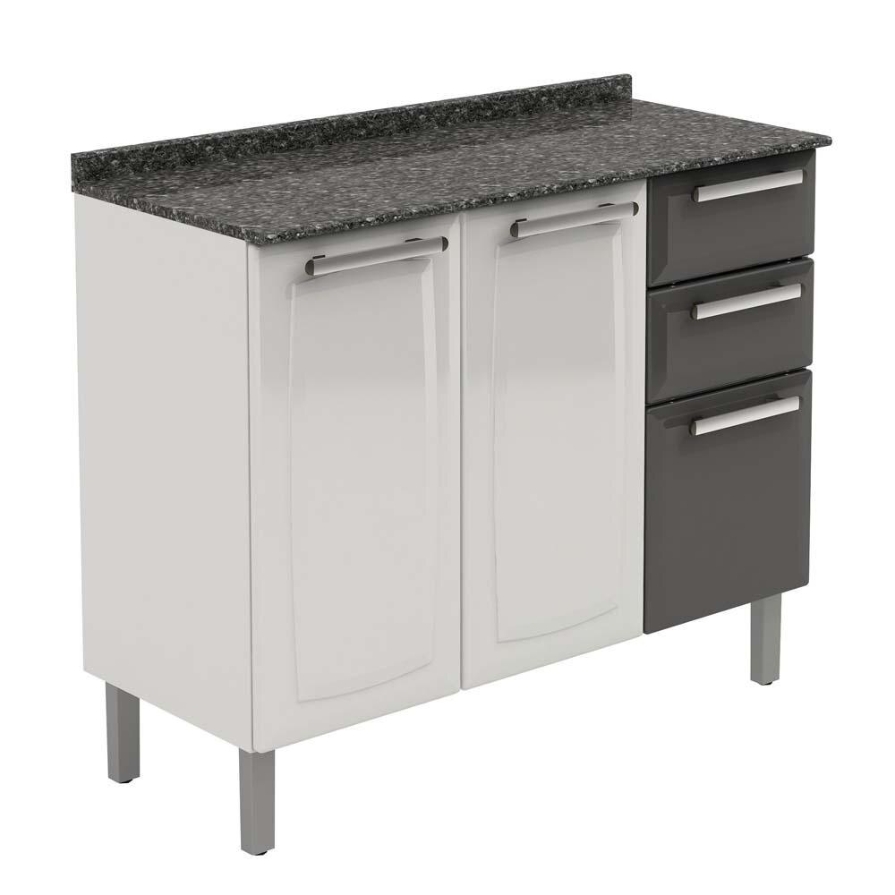 Gabinete Itatiaia Nina com 3 Portas e 2 Gavetas u2013 Grafite Cozinha Modulada no CasasBahia com br Artesanato Alentejano Em Barro ~ Gabinete Itatiaia Nina com 3 Portas e 2 Gavetas u2013 Grafite Cozinha Modulada no CasasBahia com br