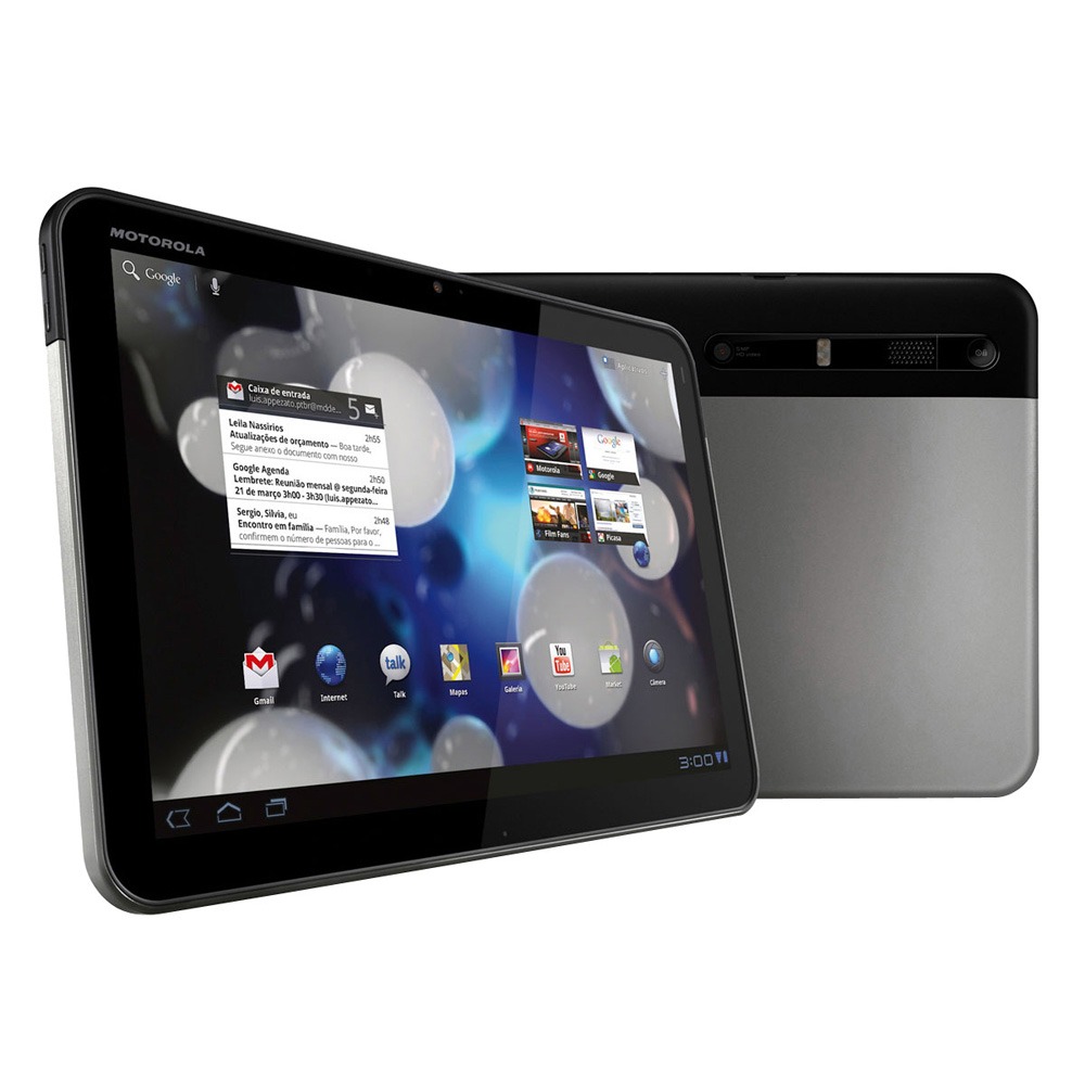 Tablet Motorola XOOM 3G com 32GB, Câmera 5MP, cam 2MP, GPS, WiFi, Bluetooth, Micro HDMI